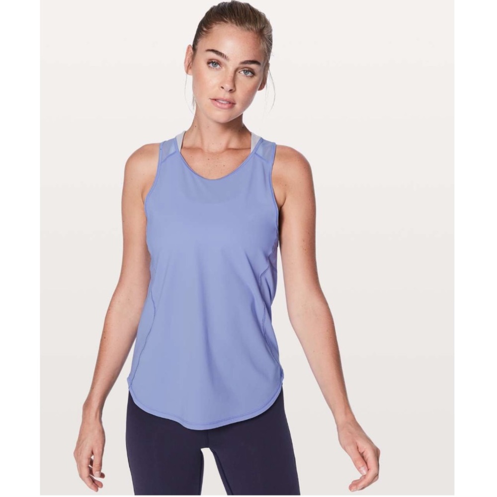 Lululemon Sculpt Tank II in Hydrangea Blue size 8